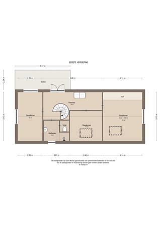 Floorplan - Lingedijk 2, 4152 EB Rhenoy